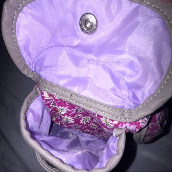 Candies Purple Floral Backpack Multi PocketsAdjustable Strap Carry On Travel Bag - Picture 5 of 6